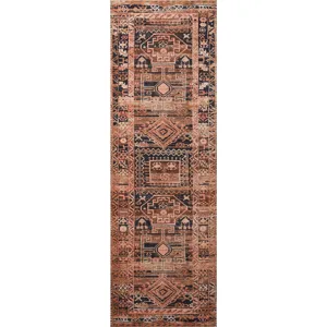 Layla Mocha / Blush Rug (2' 0" X 5' 0")