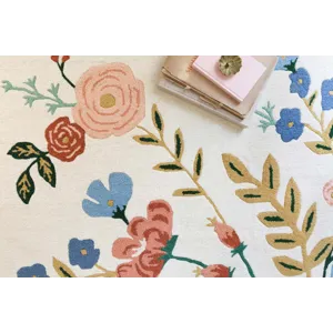 Loloi X Rifle Paper Co. Les Fleurs 7\'-9\" X 9\'-9\" Rug