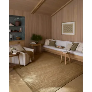 Amber Lewis x Loloi Lilah Natural / Bark 5\'-0\" x 7\'-6\" Rug