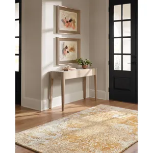 Lindsay Gold / Antique White Rug (2' 3" X 3' 9")