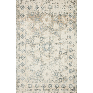 Magnolia Home By Joanna Gaines Lindsay Antique White / Aqua Rug