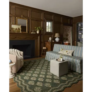Rifle Paper Co. x Loloi Lisette Forest / Oatmeal Rug
