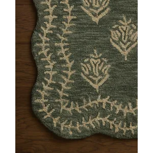 Rifle Paper Co. x Loloi Lisette Forest / Oatmeal Rug