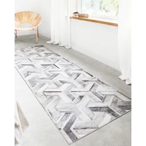Maddox Silver / Ivory Rug (7' 6" X 9' 6")