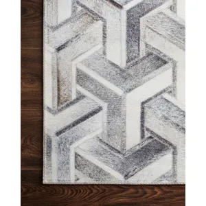 Maddox Silver / Ivory Rug (7' 6" X 9' 6")