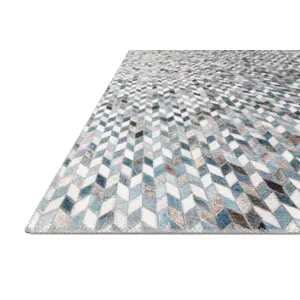 Maddox Ocean / Grey Rug (7' 6" X 9' 6")