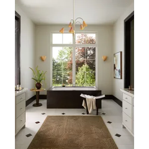 Brigette Romanek x Loloi Madi Mocha / Cocoa 5\'-0\" x 7\'-6\" Rug