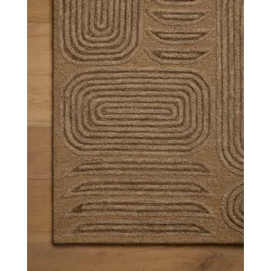 Brigette Romanek x Loloi Madi Mocha / Cocoa 5\'-0\" x 7\'-6\" Rug