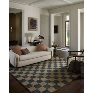 Brigette Romanek x Loloi Madi Taupe / Navy 9\'-3\" x 13\' Rug