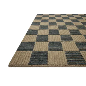 Brigette Romanek x Loloi Madi Taupe / Navy 9\'-3\" x 13\' Rug