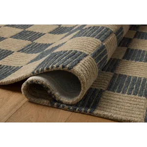 Brigette Romanek x Loloi Madi Taupe / Navy 9\'-3\" x 13\' Rug