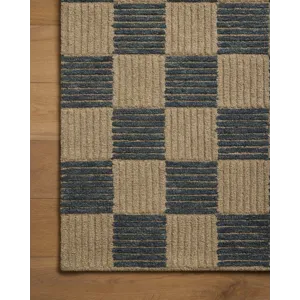 Brigette Romanek x Loloi Madi Taupe / Navy 9\'-3\" x 13\' Rug