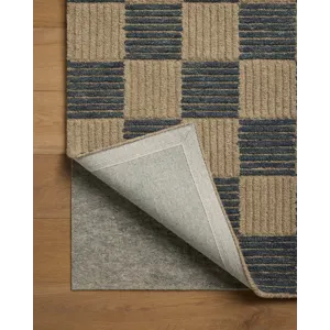 Brigette Romanek x Loloi Madi Taupe / Navy 9\'-3\" x 13\' Rug