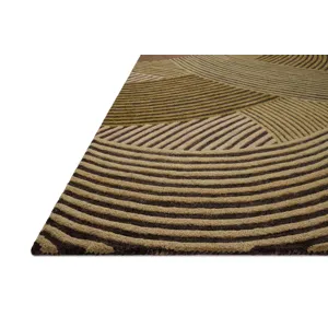 Brigette Romanek x Loloi Madi Espresso / Multi 7\'-9\" x 9\'-9\" Rug