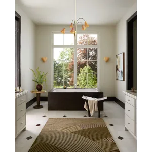 Brigette Romanek x Loloi Madi Espresso / Multi 7\'-9\" x 9\'-9\" Rug