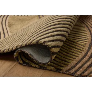 Brigette Romanek x Loloi Madi Espresso / Multi 7\'-9\" x 9\'-9\" Rug