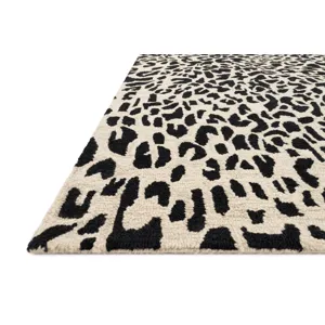 Masai Black / Ivory Rug (9' 3" X 13')