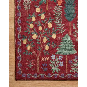 Loloi X Rifle Paper Co. Menagerie 2\'-3\" X 3\'-9\" Rug