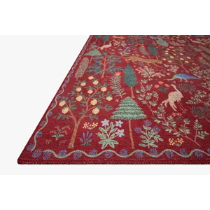 Loloi X Rifle Paper Co. Menagerie 2\'-3\" X 3\'-9\" Rug