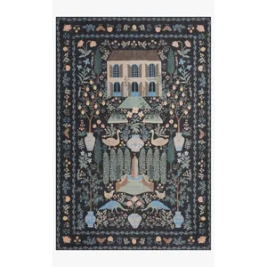 Loloi X Rifle Paper Co. Menagerie 2\'-6\" X 7\'-6\" Rug