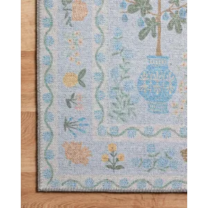 Loloi X Rifle Paper Co. Menagerie 2\'-6\" X 7\'-6\" Rug