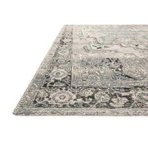 Mika Grey / Blue Rug (7' 10" X 11' 2")
