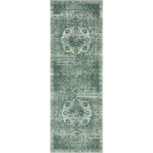 Mika Green / Mist Rug (6' 7" X 9' 4")