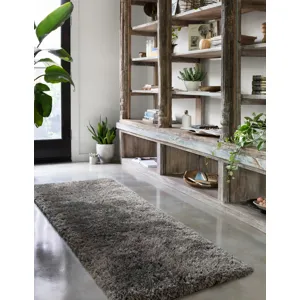 Mila Shag Charcoal Rug (2' 3" X 3' 9")