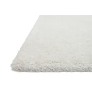 Mila Shag White Rug (9' 3" X 13')