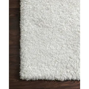 Mila Shag White Rug (9' 3" X 13')