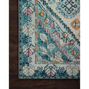 Nadia Aqua / Navy Rug (2' 2" X 6' 0")