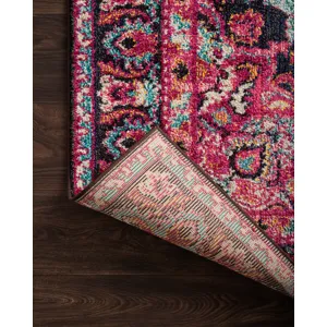 Nadia Midnight / Pink Rug (5' 0" X 5' 0" Round)