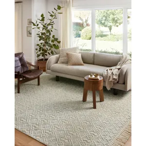 Noelle Ivory / Blue Rug (4' 0" X 6' 0")