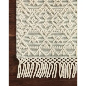 Noelle Ivory / Blue Rug (4' 0" X 6' 0")
