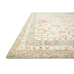 Norabel Ivory / Rust Rug (5' 0" X 7' 6")