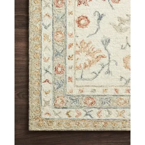 Norabel Ivory / Rust Rug (5' 0" X 7' 6")