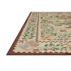 Rifle Paper Co. x Loloi Orchard Antique Ivory / Multi Machine Washable Rug