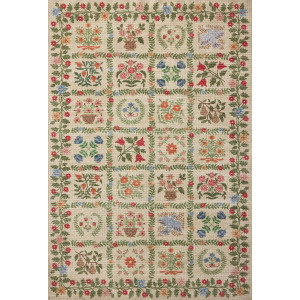 Rifle Paper Co. x Loloi Orchard Beige / Multi Machine Washable Rug