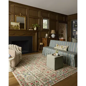 Rifle Paper Co. x Loloi Orchard Beige / Multi Machine Washable Rug