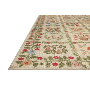 Rifle Paper Co. x Loloi Orchard Beige / Multi Machine Washable Rug
