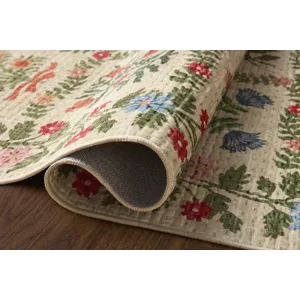 Rifle Paper Co. x Loloi Orchard Beige / Multi Machine Washable Rug