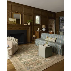 Rifle Paper Co. x Loloi Orchard Sand / Multi Machine Washable Rug