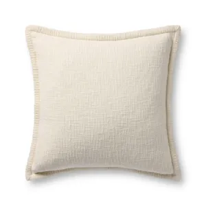 Loloi PLL0109 Ivory 22\'\' x 22\'\' Cover w/Down Pillow