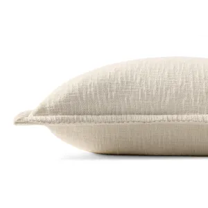 Loloi PLL0109 Ivory 22\'\' x 22\'\' Cover w/Down Pillow