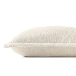 Loloi PLL0109 Ivory 13\'\' x 21\'\' Cover w/Down Pillow
