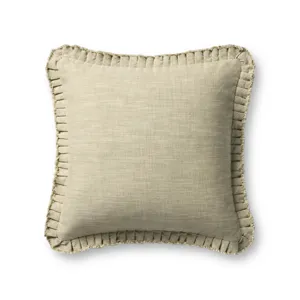 Loloi PLL0210 Green 20\" x 20\" Cover w/Poly Pillow