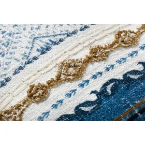 Pillows Blue / Natural Pillow (18\" X 18\" Cover W/Poly)