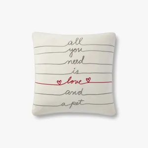 Loloi X Ed Ellen Degeneres 18" X 18", Poly-Filled Pillow
