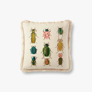 Loloi X Rifle Paper Co. 18\" X 18\", Cover Only Pillow