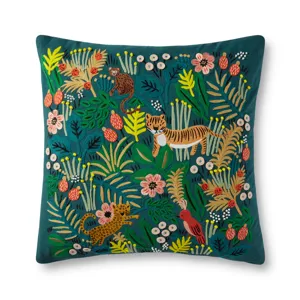 Rifle Paper Co. x Loloi P6071 Multi 22\" x 22\" Cover w/Poly Pillow